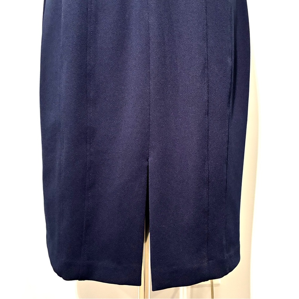 Vince Camuto Navy Midi Dress, Size 12 - Picture 4 of 8